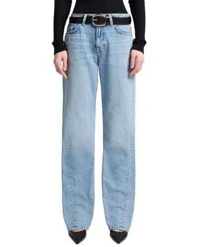 7 For All Mankind Twisted Tess September Straight Jean In Black