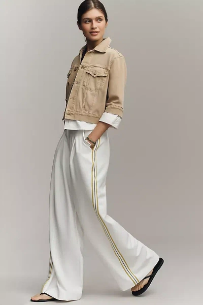 7 For All Mankind Twofer Denim Jacket In Nude