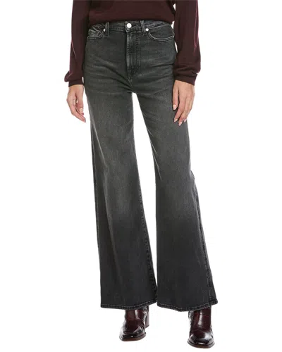 7 For All Mankind Ultra High-rise Bottomline Wide Leg Jean In Black