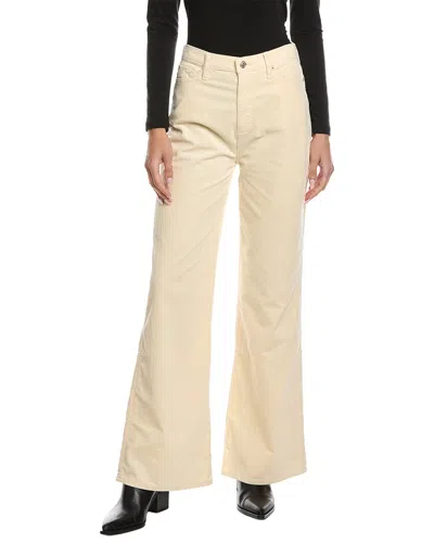 7 For All Mankind Ultra High Rise Corduroy Eggshell Jean In Neutral