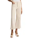 7 For All Mankind Ultra High Rise Cropped Flare Jeans In Creme