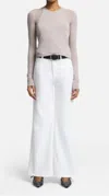 7 For All Mankind Ultra High Rise Jo Jean In Soleil In White