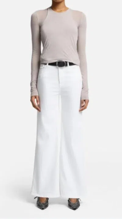 7 For All Mankind Ultra High Rise Jo Jean In Soleil In White