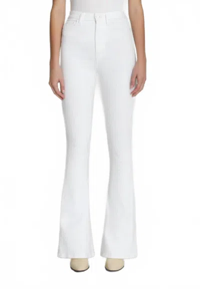 7 For All Mankind Ultra High Rise Skinny Boot Jeans In Clean White