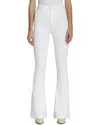 7 For All Mankind Ultra High Rise Skinny Flare Clean White Jean In White