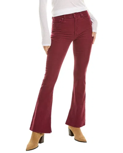 7 For All Mankind Ultra High Rise Tailorless Skinny Bootcut Jean In Red