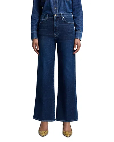 7 For All Mankind Ultra High Rise Wide Leg Jeans In Paradise Cove In Multi