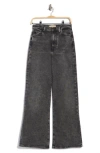 7 For All Mankind Ultra High Rise Wide Leg Stretch Jeans In Black