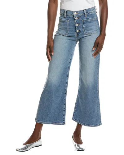 7 For All Mankind Ultra High-rise Cropped Jo Fancy Wide Leg Jean In Blue