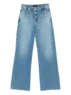 7 For All Mankind Denim Wide-leg Jeans In Blue
