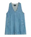 7 For All Mankind V Neck Dress Arizona Clothing In Blue