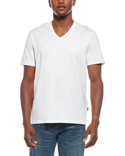 7 For All Mankind V-neck Luxe Performance T-shirt In White