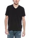 7 For All Mankind V-neck Luxe Performance T-shirt In Black