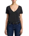 7 For All Mankind Easy V-neck T-shirt In Moonless Night