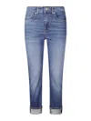 7 For All Mankind Mid-rise Skinny Cropped Denim Trousers