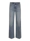 7 For All Mankind Bonnie Curvilinear Serenade With Raw Cut In Azul