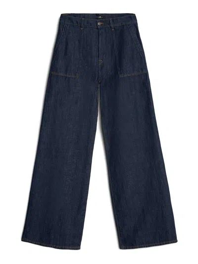 7 FOR ALL MANKIND VAQUEROS RECTOS - AZUL