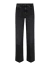 7 For All Mankind Vaqueros Rectos - Negro In Negro