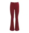 7 For All Mankind Ultra High Rise Skinny Boot In Red