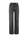 7 For All Mankind Wide-leg High-waist Jeans With Soft Finish In Denim
