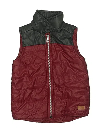 Pre-owned 7 For All Mankind Kids' Vest In Burgundy