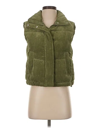 Pre-owned 7 For All Mankind Vest In Green