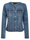 7 For All Mankind Vicky Stretch Blue Denim Jacket