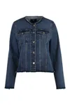 7 For All Mankind Vicky Denin Jacket In Blue