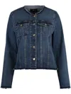 7 For All Mankind Vicky Denin Jacket In Blue