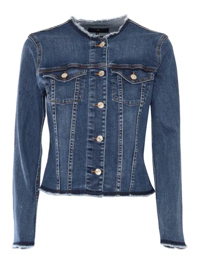 7 FOR ALL MANKIND VICKY JACKET SOHO LIGHT