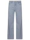 7 For All Mankind Vintage Light Blue Denim Cropped Jeans