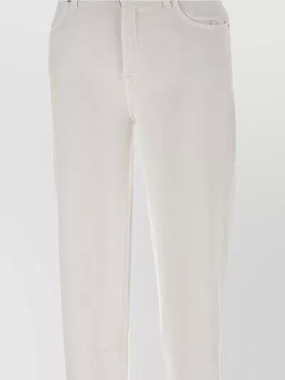 7 For All Mankind Vintage Sun High Waist Jeans In White