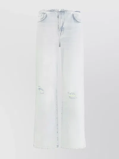 7 For All Mankind Vintage Wide-leg Denim Jeans In Blue