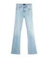 7 For All Mankind Waistband Jeans With Belt Loops In Blue