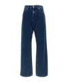 7 For All Mankind Washed Denim Trousers In Blue