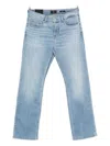 7 For All Mankind Straight Chino Comfort Twill Wall In Blue