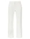 7 For All Mankind Jeans Affusolato Calie Alla Caviglia In White