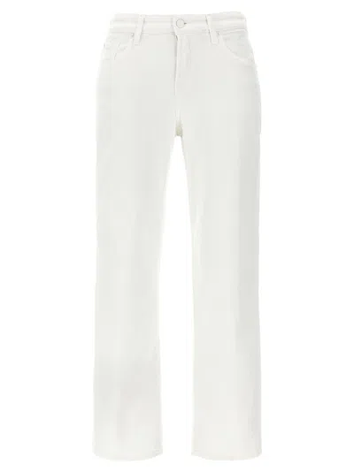 7 FOR ALL MANKIND WHITE CALIE JEANS