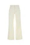7 For All Mankind Willow High Rise Wide Leg Jeans In Linen Ostuni In Bianco