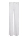 7 For All Mankind Dojo Tailorless White Jeans In White