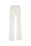 7 For All Mankind White Lyocell Modern Dojo Pant In White