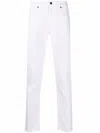 7 For All Mankind Slimmy Tapered Luxe Performance Jeans In White