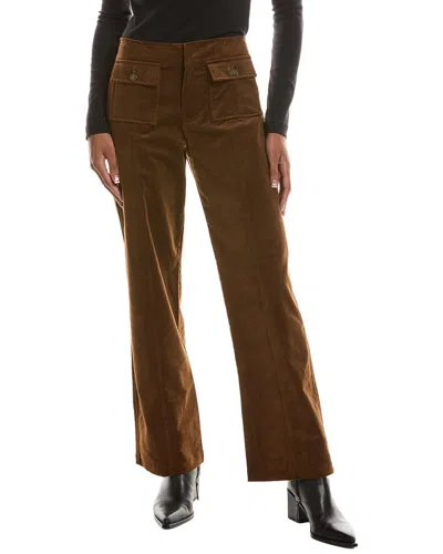 7 For All Mankind Wide Leg Corduroy Trouser In Brown