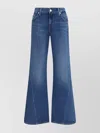 7 For All Mankind Spencer Mid-rise Flared Jeans In Blue