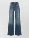 7 For All Mankind Stretch Denim Lotta Wide-leg Jeans In Blue