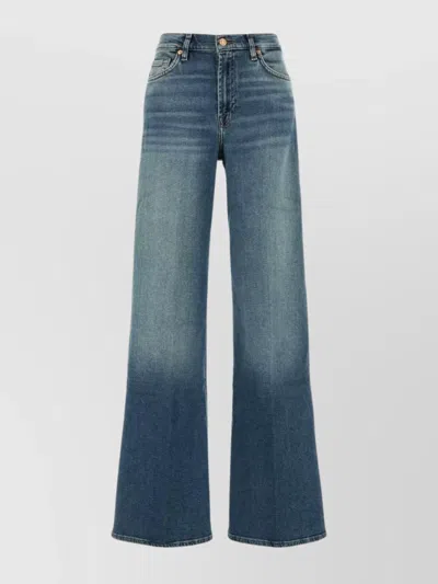 7 FOR ALL MANKIND WIDE-LEG DENIM JEANS LOTTA STRETCH
