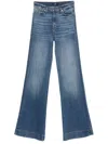 7 FOR ALL MANKIND WIDE-LEG HIGH-WAIST JEANS WITH VINTAGE FADING