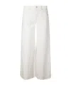 7 For All Mankind Wide-leg Jeans In White