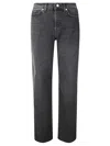 7 For All Mankind Ultra High Rise Wide Leg Stretch Jeans In Black