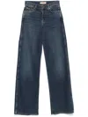 7 For All Mankind Willow Wide After School Super Wide Leg Jean In Blue